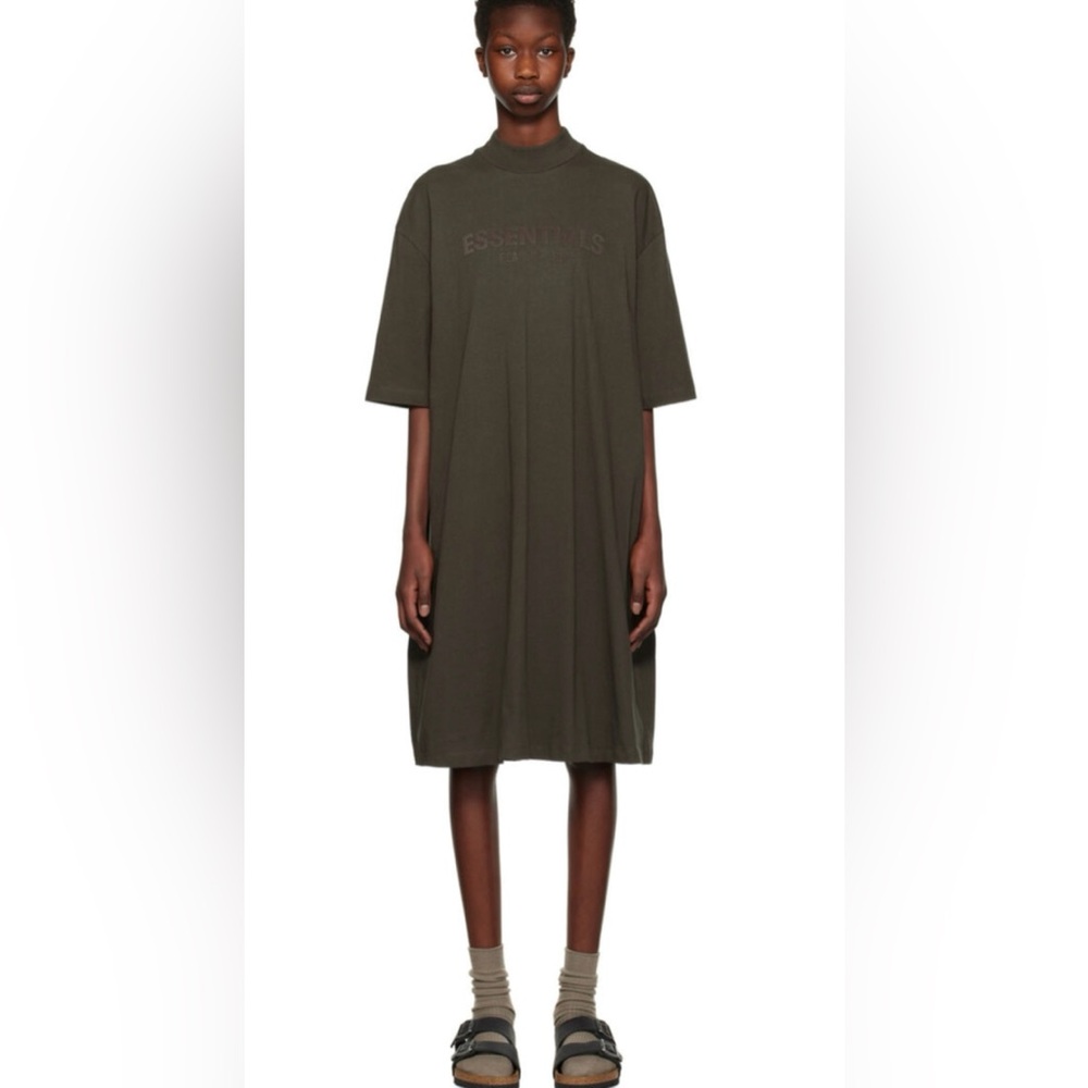FEAR OF GOD, oversized 
Short Sleeve Minidress